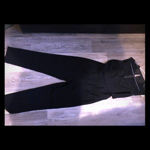 Express jumpsuit in color black worn 2 times